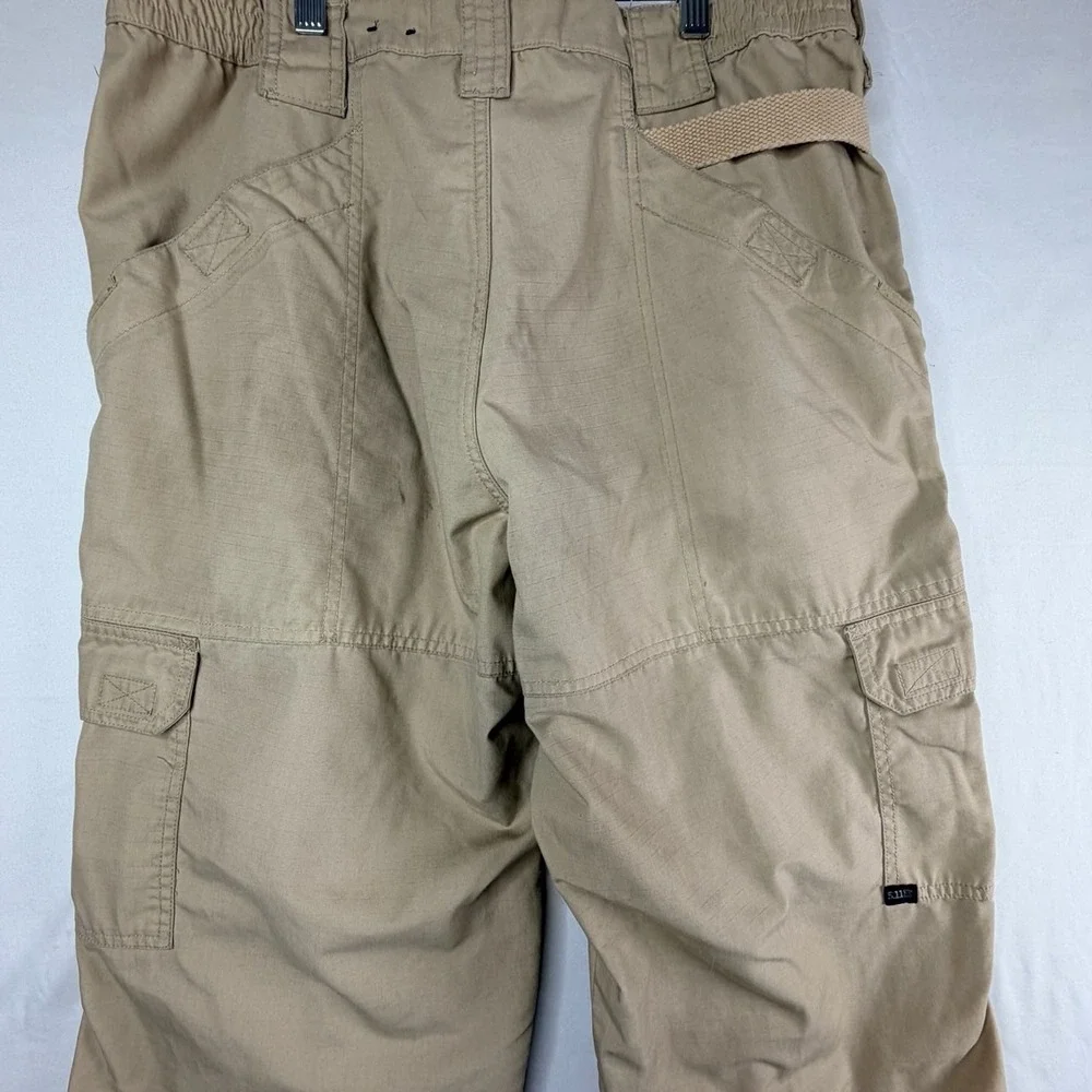 5.11 Tactical Series Mens 34x32 Khaki Tan Ripstop Cargo Pants Style 74273